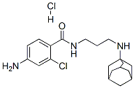 N-[3-(1-adamantylamino)propyl]-4-amino-2-chloro-benzamide hydrochlorid e Struktur