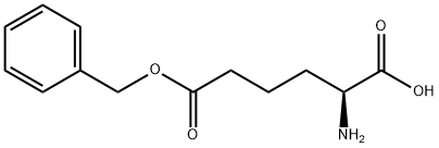 (S)-2-アミノ-6-(ベンジルオキシ)-6-オキソヘキサン酸 化学構造式