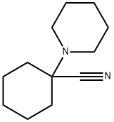 1-哌啶-1-基环己烷甲腈 结构式