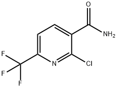 2-CHLORO-6-(TRIFLUOROMETHYL)NICOTINAMIDE
 Struktur