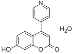 7-羟基-4-(4-吡啶基)香豆素一水化物,386704-08-1,结构式