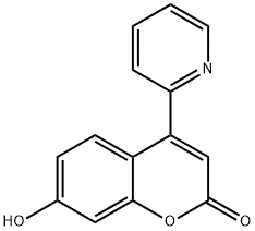 7-Hydroxy-4-pyridin-2-ylcoumarin Struktur