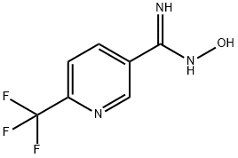 6-(トリフルオロメチル)ニコチンアミドオキシム 化学構造式