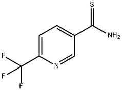 6-(三氟甲基)-3-吡啶硫代甲酰胺,386715-34-0,结构式