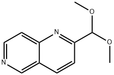 2-(二甲氧基甲基)-1,6-萘啶, 386715-36-2, 结构式