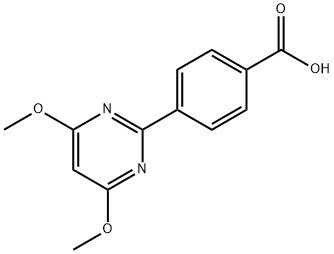 4-(4,6-二甲氧基嘧啶-2-基)苯甲酸 结构式