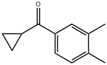 シクロプロピル(3,4-ジメチルフェニル)ケトン 化学構造式