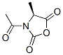 2,5-Oxazolidinedione, 3-acetyl-4-methyl-, (4S)- (9CI),386767-18-6,结构式