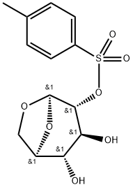 1,6-脱水-BETA-D-吡喃葡萄糖 2-(4-甲基苯磺酸酯) 结构式