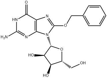 8-苄氧基鸟苷, 3868-36-8, 结构式