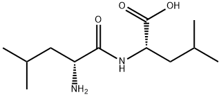 (S)-2-[[(R)-2-アミノ-4-メチルバレリル]アミノ]-4-メチル吉草酸 化学構造式