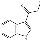 2-CHLORO-1-(2-METHYL-1H-INDOL-3-YL)-ETHANONE Struktur