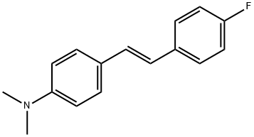 (E)-4-(2-(4-Fluorophenyl)ethenyl)benzenamine, N,N-dimethyl Struktur