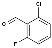 2-クロロ-6-フルオロベンズアルデヒド 化学構造式