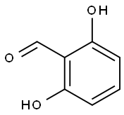 2,6-ジヒドロキシベンズアルデヒド 化学構造式