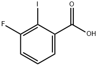 3‐フルオロ‐2‐ヨード安息香酸 化学構造式