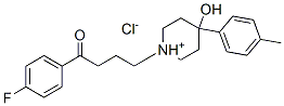 1-[3-(p-fluorobenzoyl)propyl]-4-hydroxy-4-(p-tolyl)piperidinium chloride  Struktur