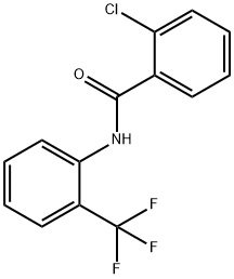 2-chloro-N-[2-(trifluoromethyl)phenyl]benzamide 化学構造式