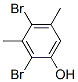 3,5-ジメチル-2,4-ジブロモフェノール 化学構造式