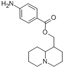 2H-Quinolizine-1-methanol, octahydro-, 4-aminobenzoate (ester) Structure