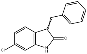 3-benzylidene-6-chloroindolin-2-one,387343-81-9,结构式
