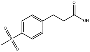 3-[4-(甲磺酰基)苯基]丙酸, 387350-46-1, 结构式