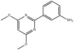 3-(4,6-DIMETHOXYPYRIMIDIN-2-YL)ANILINE
 Struktur