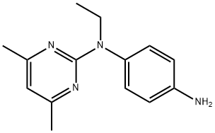 N-(4-氨苯基)-N-乙基-4,6-二甲基-2-嘧啶胺, 387358-43-2, 结构式