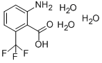 2-AMINO-6-(TRIFLUOROMETHYL)BENZOIC ACID, TRIHYDRATE Structure