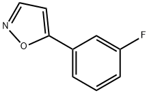 5-(3-フルオロフェニル)イソオキサゾール 化学構造式