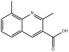 2,8-二甲基喹啉-3-羧酸 结构式