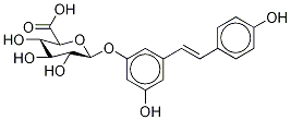 反式白藜芦醇3-O-Β-D-葡糖苷酸, 387372-17-0, 结构式