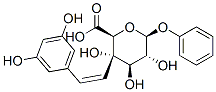 cis Resveratrol 4O-b-D-Glucuronide, 387372-26-1, 结构式