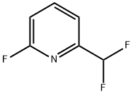 Pyridine, 2-(difluoromethyl)-6-fluoro- (9CI) Struktur