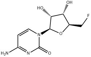4-amino-1-[5-(fluoromethyl)-3,4-dihydroxy-oxolan-2-yl]pyrimidin-2-one Structure