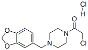 1-(1,3-BENZODIOXOL-5-YLMETHYL)-4-(CHLOROACETYL)PIPERAZINE HYDROCHLORIDE Structure