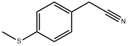 P-(メチルチオ)フェニルアセトニトリル 化学構造式