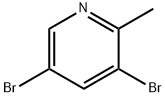3,5-Dibromo-2-methylpyridine Structure