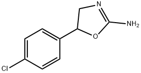 5-(4-chlorophenyl)-4,5-dihydro-1,3-oxazol-2-amine, 3876-10-6, 结构式
