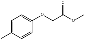 甲基(对甲苯氧基)乙酸酯 结构式