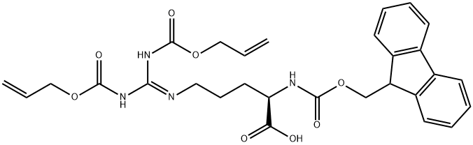 FMOC-2-ALOC-D-精氨酸, 387824-77-3, 结构式