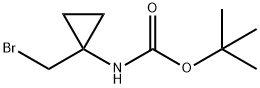 1-(溴甲基)环丙基氨基甲酸叔丁酯, 387845-49-0, 结构式
