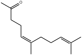 (Z)-6,10-ジメチル-5,9-ウンデカジエン-2-オン 化学構造式