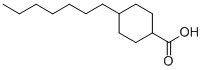 4-n-Heptylcyclohexanecarboxylicacid, 38792-94-8, 结构式