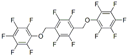 1,2,4,5-Tetrafluoro-3,6-bis[(pentafluorophenoxy)methyl]benzene Struktur