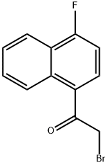 Ethanone,2-bromo-1-(4-fluoro-1-naphthalenyl)- Struktur