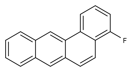 4-Fluorobenz[a]anthracene 结构式