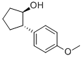 Trans-2-(4-Methoxyphenyl)-cyclopentanol Struktur