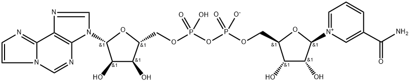ニコチンアミド 1,N6-エテノアデニンジヌクレオチド 化学構造式