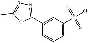 3-(5-METHYL-1,3,4-OXADIAZOL-2-YL)BENZENESULFONYL CHLORIDE Structure